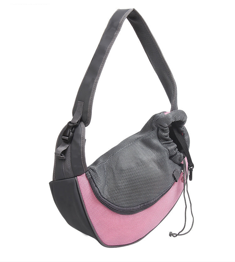 Travel in Style with the Mesh Oxford Pet Carrier Shoulder Bag